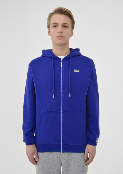 Cornflower Blue hoodie. Male.