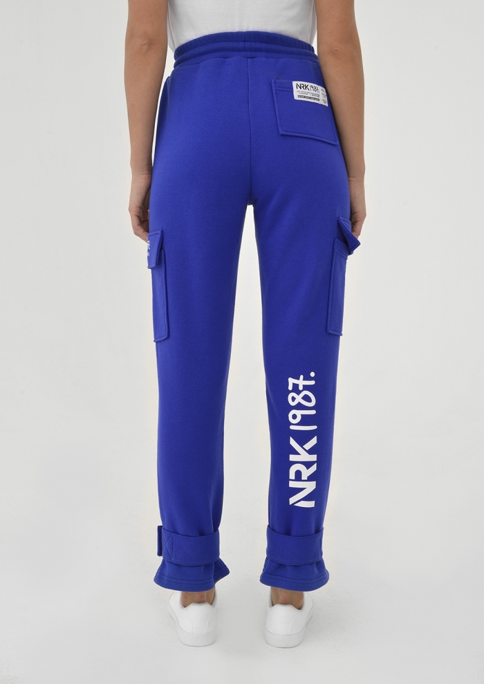Худи и спортивные брюки Pockets. Cornflower Blue. Female.