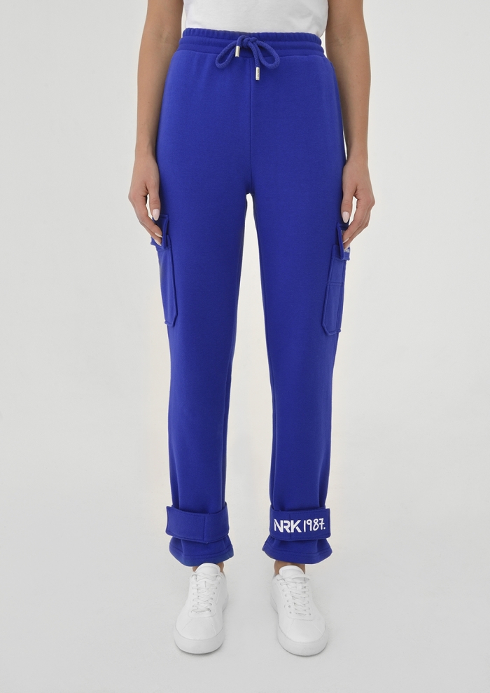 Худи и спортивные брюки Pockets. Cornflower Blue. Female.